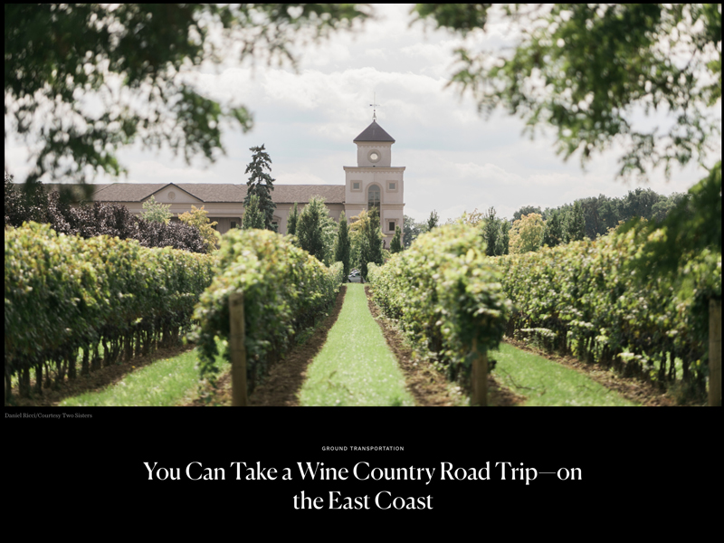 Conde Nast Traveler Wine Country